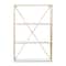Hello Honey® 24" Wood & Gold Rectangle Wall Shelf